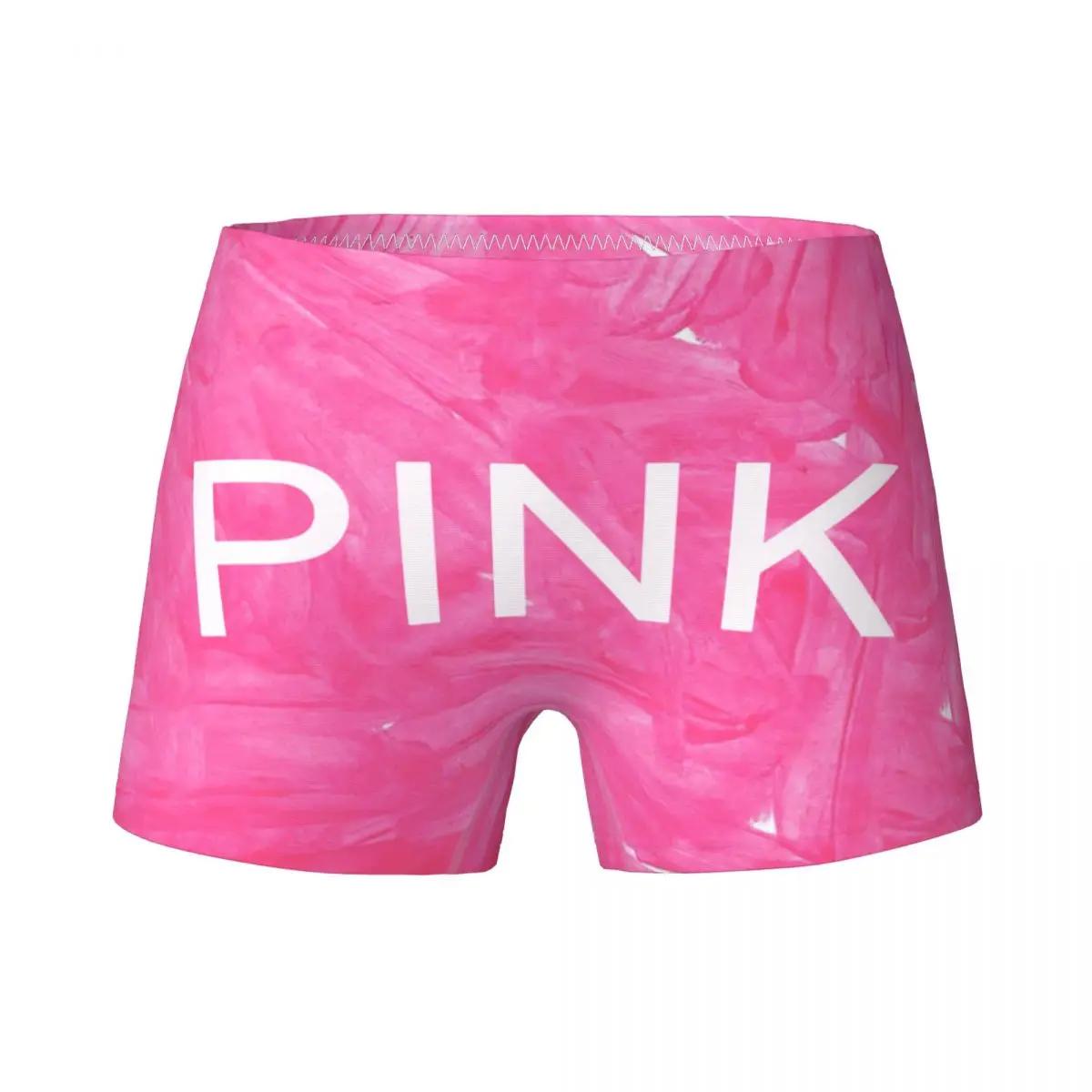 Youth Girls Watercolor PINK Boxer Children Cotton Underwear Kids Teenage Preppy Pink Girl Aesthetic Underpants Short